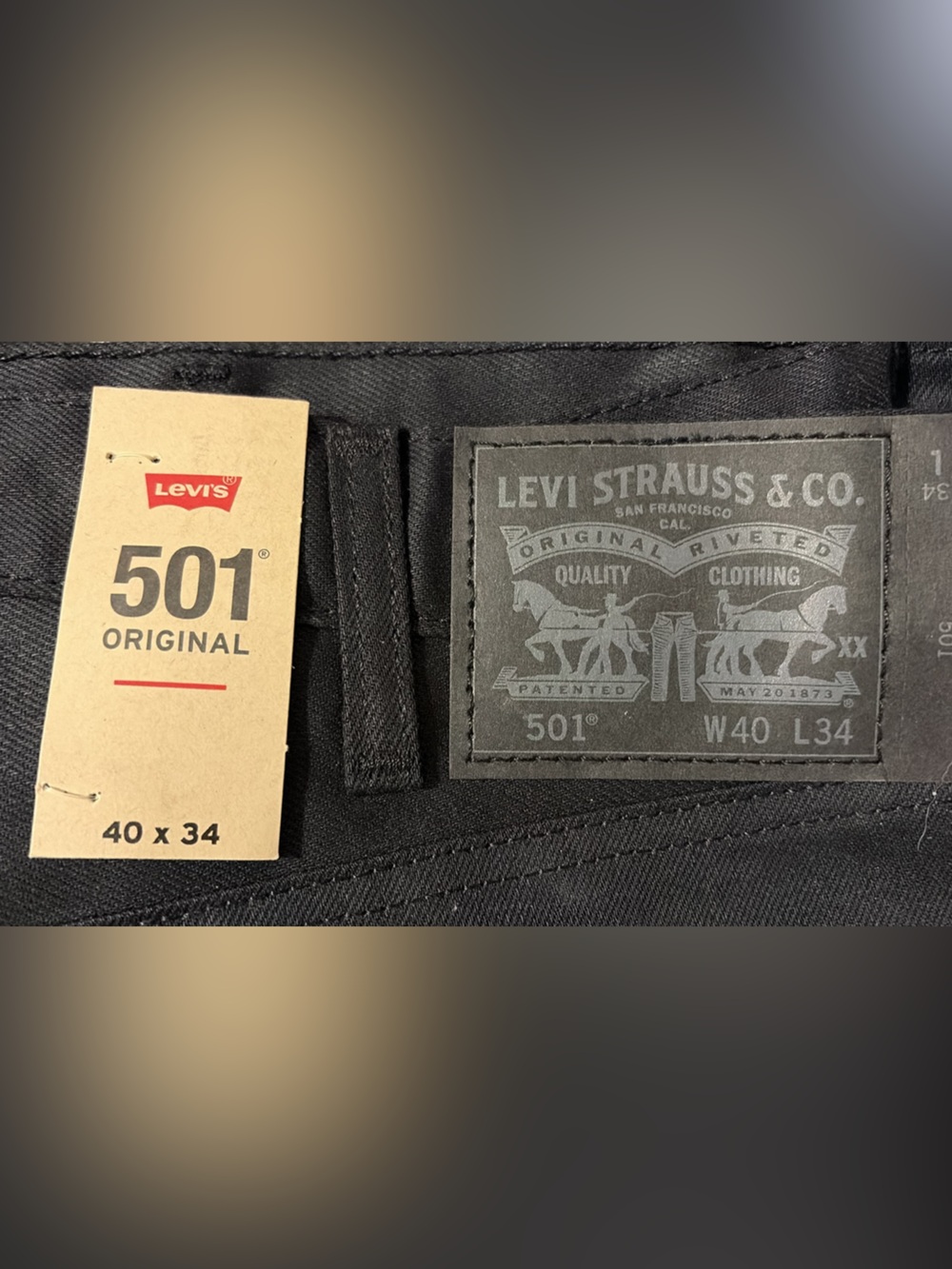 Levi's 501 Original Straight Men’s Jeans in Black